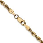 14K 4mm Ultra Diamond-cut Rope with Lobster Clasp Chain - Image 3