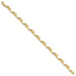 14k Polished Dolphin 7 inch Bracelet - Image 2