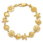 14k Polished Sea Life 7.25 inch Bracelet - Image 4