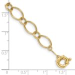 14k Oval and Circle Link 7.25 inch Bracelet - Image 4