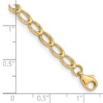 14K Polished Oval Open Link 7.5 inch Bracelet - Image 4