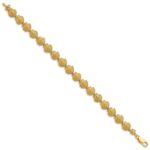 14k Scallop Shell 7 inch Bracelet - Image 2