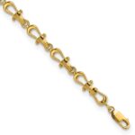 14k Polished Anchor Shackle 8 inch Bracelet