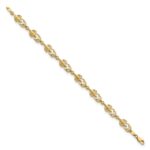 14k Textured Lobster 7.5 inch Bracelet - Image 2