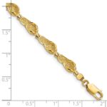 14k Polished Flip Flop 7 inch Bracelet - Image 3