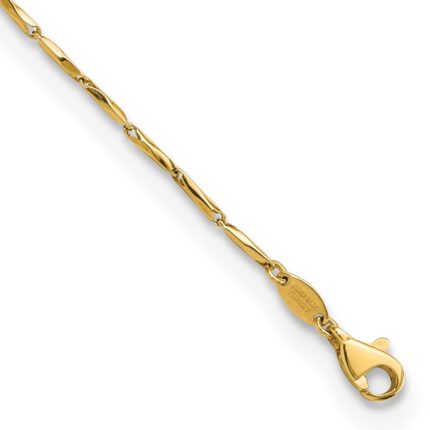 14K Polished Fancy Twisted Link 7.25 inch Bracelet