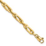 14K Polished 5.2mm Fancy Link 8 inch Bracelet