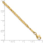 14K Polished and Diamond-cut Beaded 7.25 inch Bracelet - Image 5