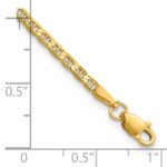 14K 2.4mm Concave Anchor with Lobster Clasp Chain - Image 4