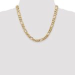 14K 8.75mm Flat Figaro with Lobster Clasp Chain - Image 4