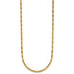 14K 2mm Franco with Lobster Clasp Chain - Image 2