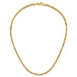 14K 3mm Franco with Fancy Lobster Clasp Chain - Image 5