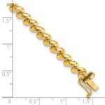 14k Faceted 5mm San Marco Bracelet - Image 3
