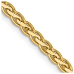 14K 2.8mm Flat Wheat with Lobster Clasp Chain