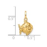 14k Madi K Polished 3-D Fish Pendant - Image 5
