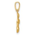 14k Madi K Polished Christmas Stocking with Candy Childrens Charm / Pendant - Image 2