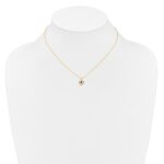 14k Madi K 3mm Amethyst Heart Birthstone Necklace - Image 4