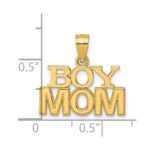 14k Polished BOY MOM Pendant - Image 4