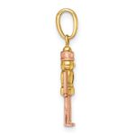 14k with Rose-plating Polished Nut Cracker Charm - Image 2