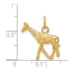 14k Solid Polished 3-D Giraffe Charm - Image 4