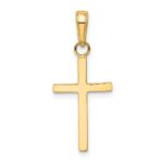 14k Polished Cross Pendant - Image 3