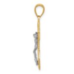 14k Two-tone Mariners Crucifix Pendant - Image 2