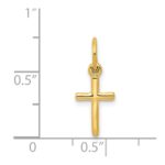 14k Small Cross Charm - Image 4