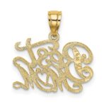 14k BEST MOM Charm - Image 4