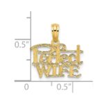 14k PERFECT WIFE Charm - Image 3
