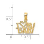 14k I HEART MY BABY Charm - Image 4