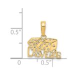 14k LAS VEGAS with Dice Pendant - Image 4