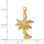 14k Palm Tree Pendant - Image 4