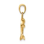14k Jumping Dolphin Pendant - Image 2