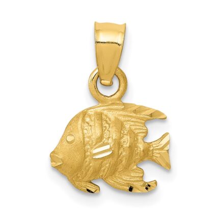 14K Bannerfish Pendant