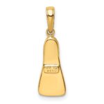14K  3-D Scuba Flipper Pendant - Image 3