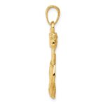 14k Anchor with Rope Pendant - Image 2