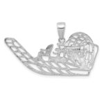 14K White Gold Air Boat Pendant - Image 4