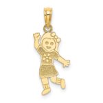 14K Girl Charm