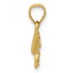 14K Diamond-cut Butterfly Pendant - Image 2