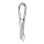 14k White Gold Whale Tail Slide - Image 2