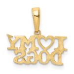 14k I HEART MY DOGS Pendant - Image 3