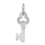 14K White Gold Key Letter H Initial Charm - Image 4