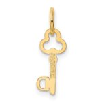 14k Key Letter D Initial Charm - Image 3