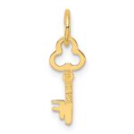 14k Key Letter F Initial Charm - Image 3