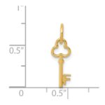14k Key Letter F Initial Charm - Image 4
