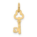 14k Key Letter G Initial Charm - Image 3