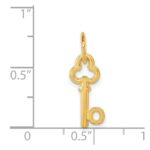 14k Key Letter O Initial Charm - Image 4