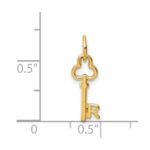 14k Key Letter R Initial Charm - Image 3