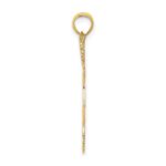 14k Cheerleader with Pom-Poms Charm - Image 2