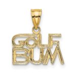 14K GOLF BUM Charm